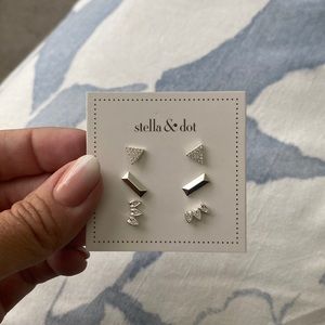 Stella and Dot 3 pack of earrings